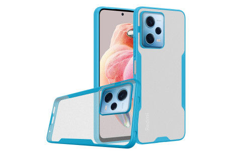 Newface Xiaomi Redmi Note 12 Pro 5G Kılıf Platin Silikon - Mavi
