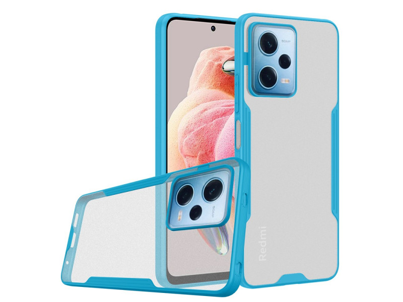 Newface Xiaomi Redmi Note 12 Pro 5G Kılıf Platin Silikon - Mavi