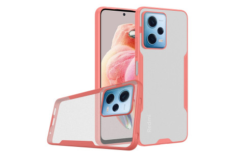 Newface Xiaomi Redmi Note 12 Pro 5G Kılıf Platin Silikon - Pembe