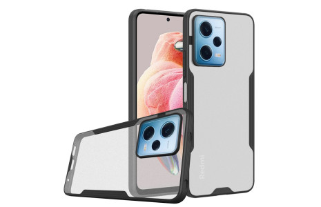 Newface Xiaomi Redmi Note 12 Pro 5G Kılıf Platin Silikon - Siyah