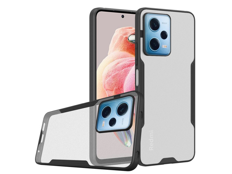 Newface Xiaomi Redmi Note 12 Pro 5G Kılıf Platin Silikon - Siyah