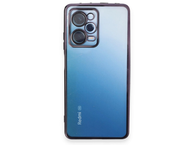 Newface Xiaomi Redmi Note 12 Pro 5G Kılıf Razer Lensli Silikon - Mor