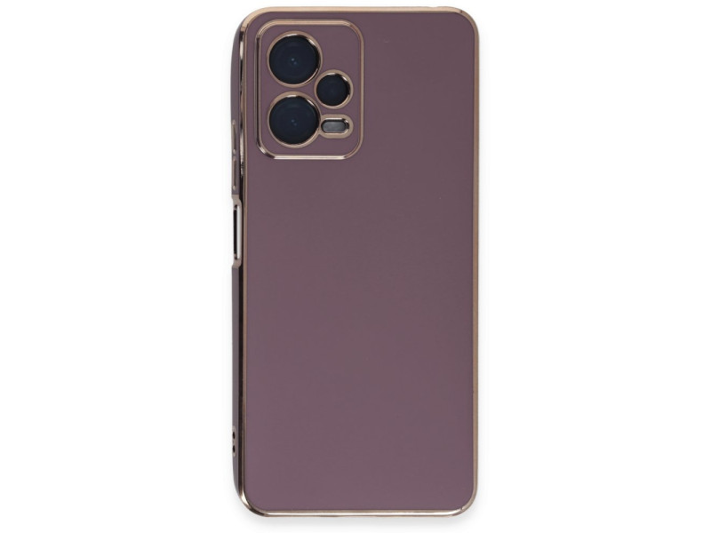 Newface Xiaomi Redmi Note 12 Pro 5G Kılıf Volet Silikon - Mor