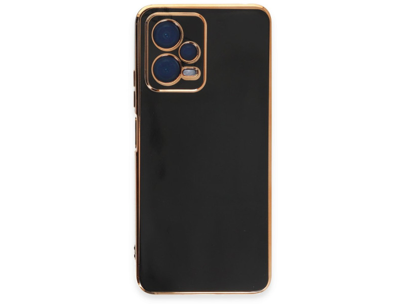 Newface Xiaomi Redmi Note 12 Pro 5G Kılıf Volet Silikon - Siyah