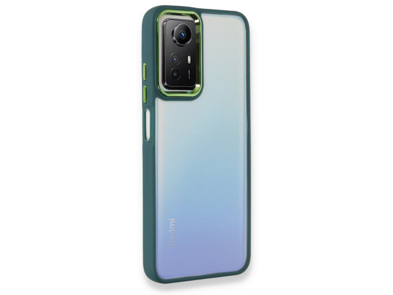 Newface Xiaomi Redmi Note 12S Kılıf Dora Kapak - Haki Yeşil
