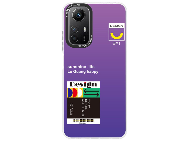 Newface Xiaomi Redmi Note 12S Kılıf Estoril Desenli Kapak - Estoril - 4