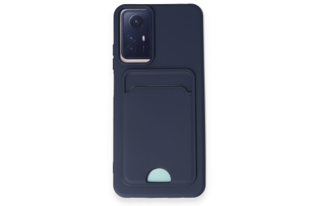 Newface Xiaomi Redmi Note 12S Kılıf Kelvin Kartvizitli Silikon - Lacivert