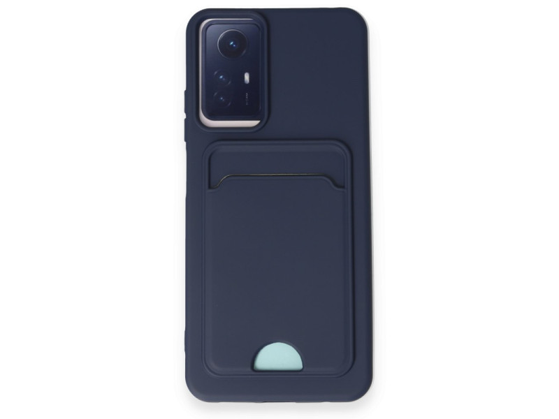 Newface Xiaomi Redmi Note 12S Kılıf Kelvin Kartvizitli Silikon - Lacivert