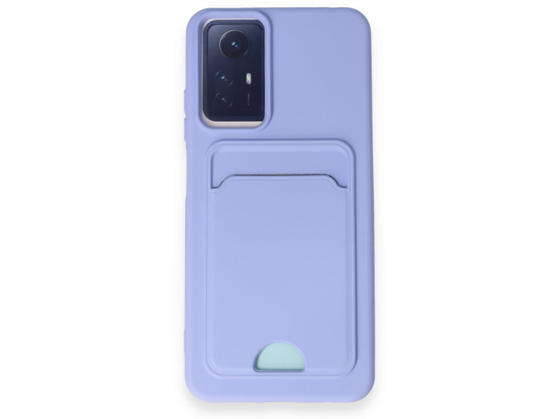 Newface Xiaomi Redmi Note 12S Kılıf Kelvin Kartvizitli Silikon - Lila