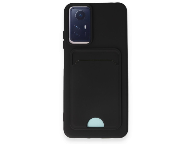 Newface Xiaomi Redmi Note 12S Kılıf Kelvin Kartvizitli Silikon - Siyah
