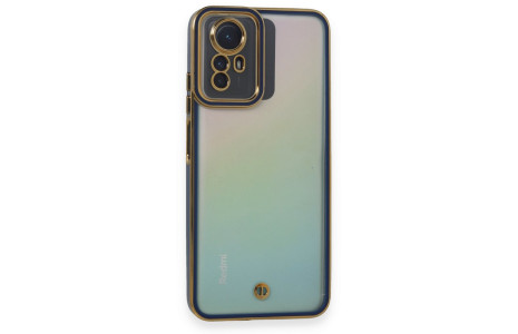 Newface Xiaomi Redmi Note 12S Kılıf Liva Lens Silikon - Mavi
