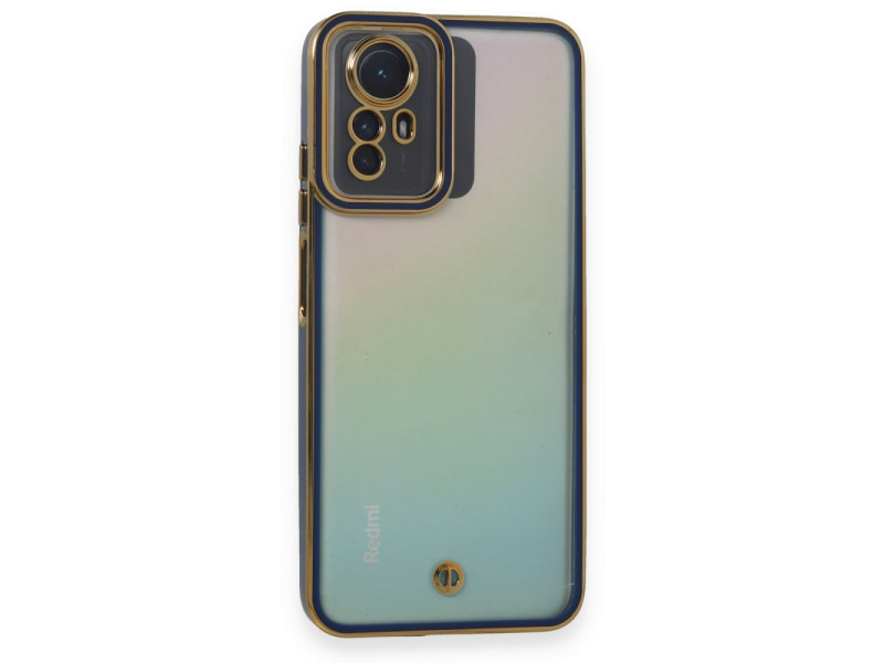 Newface Xiaomi Redmi Note 12S Kılıf Liva Lens Silikon - Mavi