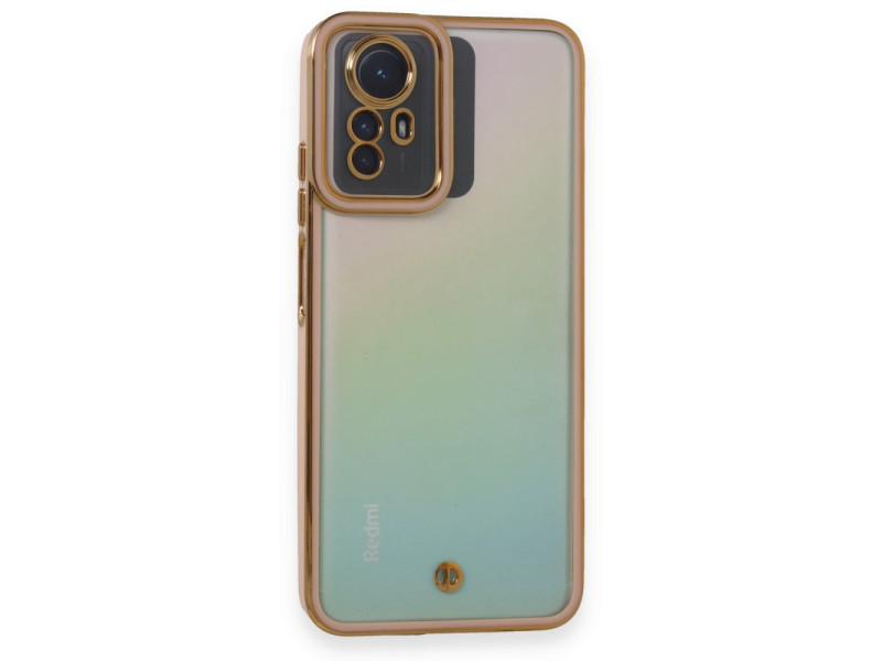 Newface Xiaomi Redmi Note 12S Kılıf Liva Lens Silikon - Pudra