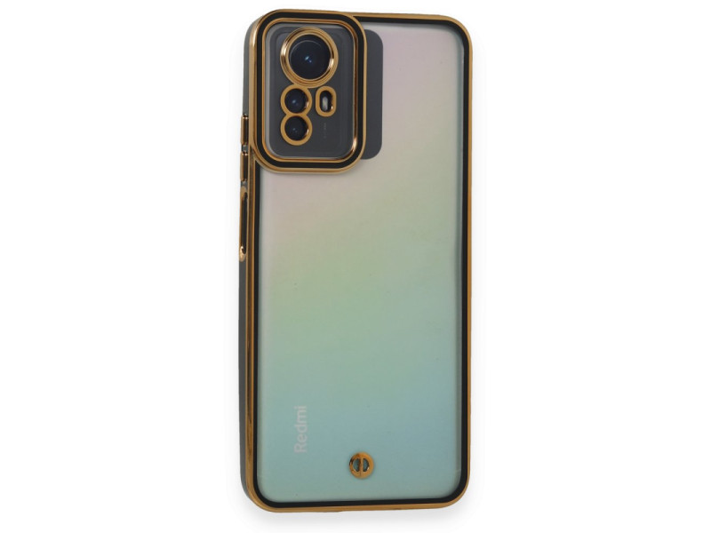 Newface Xiaomi Redmi Note 12S Kılıf Liva Lens Silikon - Siyah