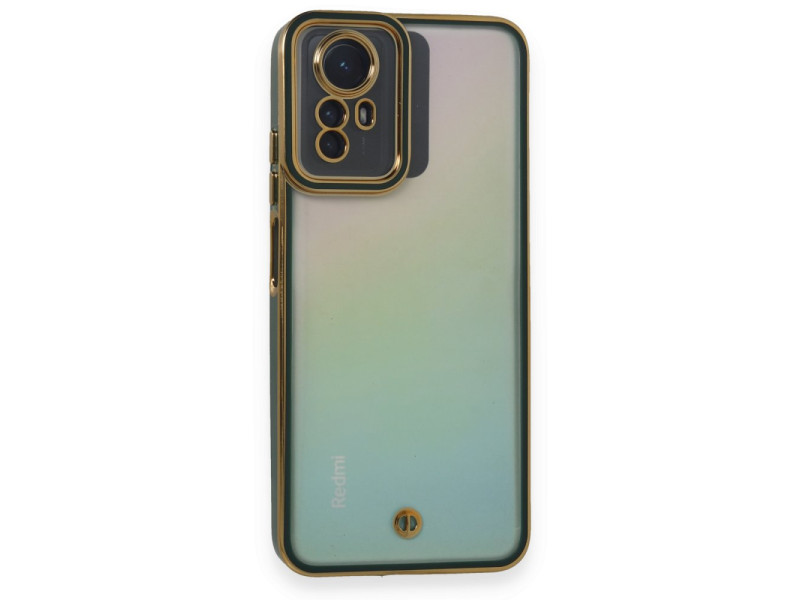 Newface Xiaomi Redmi Note 12S Kılıf Liva Lens Silikon - Yeşil