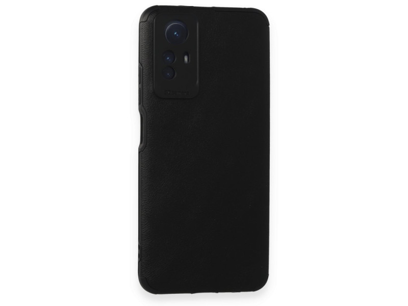 Newface Xiaomi Redmi Note 12S Kılıf Loop Deri Silikon - Siyah