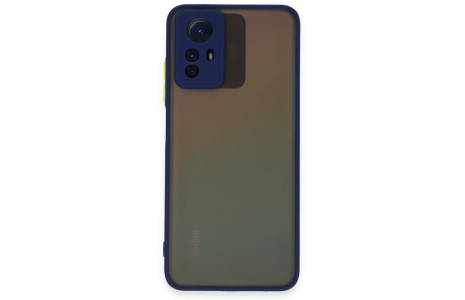 Newface Xiaomi Redmi Note 12S Kılıf Montreal Silikon Kapak - Lacivert