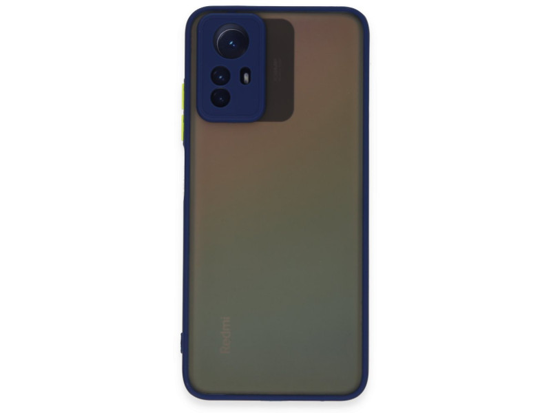 Newface Xiaomi Redmi Note 12S Kılıf Montreal Silikon Kapak - Lacivert