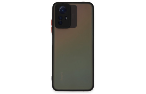 Newface Xiaomi Redmi Note 12S Kılıf Montreal Silikon Kapak - Siyah