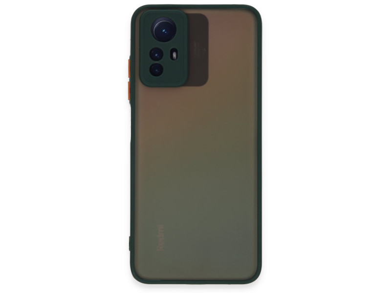 Newface Xiaomi Redmi Note 12S Kılıf Montreal Silikon Kapak - Yeşil