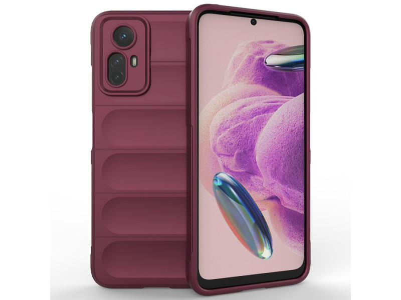 Newface Xiaomi Redmi Note 12S Kılıf Optimum Silikon - Bordo