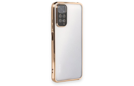 Newface Xiaomi Redmi Note 12S Kılıf Razer Lensli Silikon - Gold