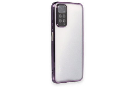 Newface Xiaomi Redmi Note 12S Kılıf Razer Lensli Silikon - Mor