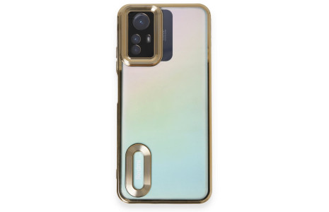 Newface Xiaomi Redmi Note 12S Kılıf Slot Silikon - Gold