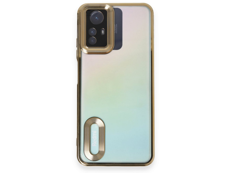 Newface Xiaomi Redmi Note 12S Kılıf Slot Silikon - Gold
