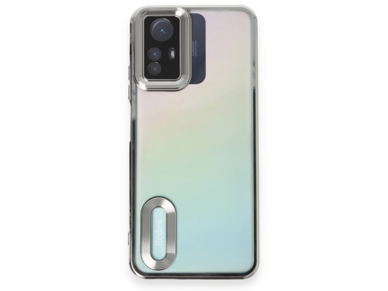 Newface Xiaomi Redmi Note 12S Kılıf Slot Silikon - Gümüş