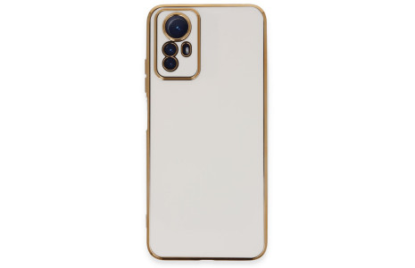 Newface Xiaomi Redmi Note 12S Kılıf Volet Silikon - Beyaz