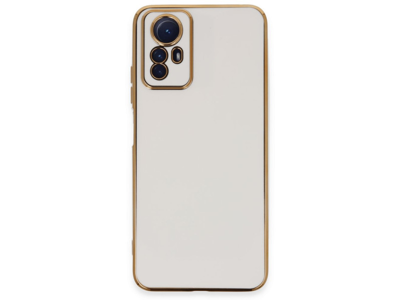 Newface Xiaomi Redmi Note 12S Kılıf Volet Silikon - Beyaz
