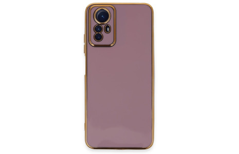 Newface Xiaomi Redmi Note 12S Kılıf Volet Silikon - Mor