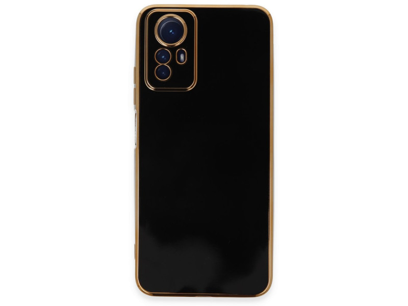 Newface Xiaomi Redmi Note 12S Kılıf Volet Silikon - Siyah
