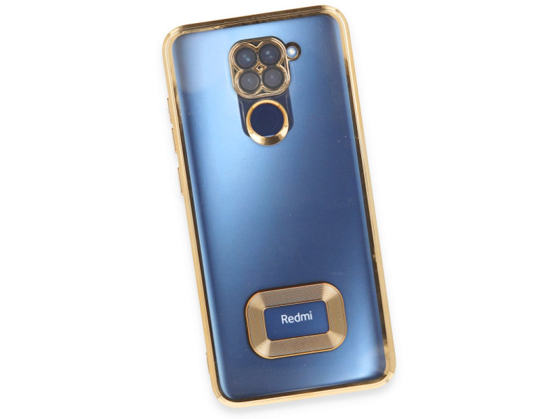 Newface Xiaomi Redmi Note 9 Kılıf Slot Silikon - Gold