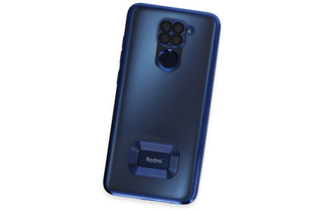 Newface Xiaomi Redmi Note 9 Kılıf Slot Silikon - Mavi
