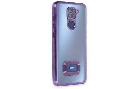 Newface Xiaomi Redmi Note 9 Kılıf Slot Silikon - Mor