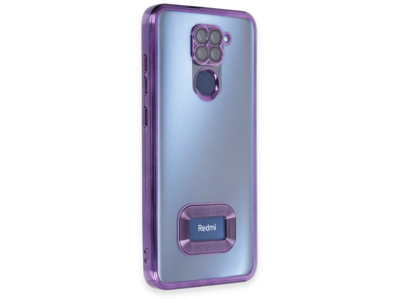 Newface Xiaomi Redmi Note 9 Kılıf Slot Silikon - Mor