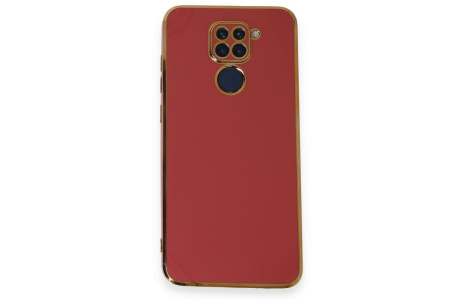 Newface Xiaomi Redmi Note 9 Kılıf Volet Silikon - Kırmızı