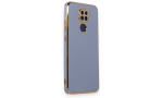 Newface Xiaomi Redmi Note 9 Kılıf Volet Silikon - Mavi