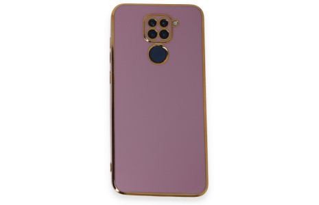 Newface Xiaomi Redmi Note 9 Kılıf Volet Silikon - Mor