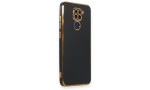 Newface Xiaomi Redmi Note 9 Kılıf Volet Silikon - Siyah