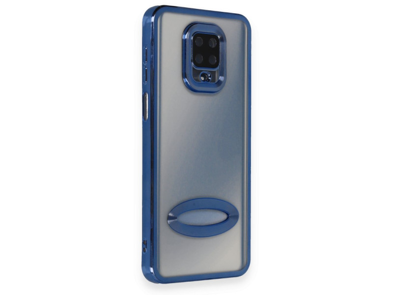 Newface Xiaomi Redmi Note 9 Pro Kılıf Slot Silikon - Mavi