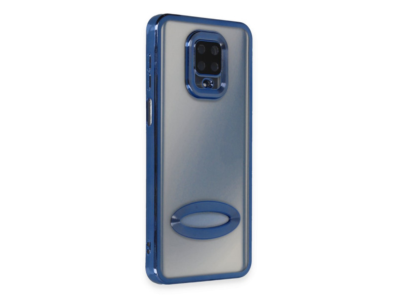 Newface Xiaomi Redmi Note 9S Kılıf Slot Silikon - Mavi