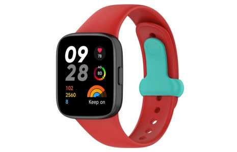 Newface Xiaomi Redmi Watch 3 Origin Silikon Kordon - Kırmızı
