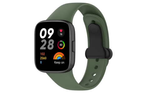 Newface Xiaomi Redmi Watch 3 Origin Silikon Kordon - Koyu Yeşil