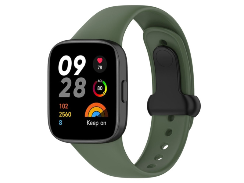 Newface Xiaomi Redmi Watch 3 Origin Silikon Kordon - Koyu Yeşil