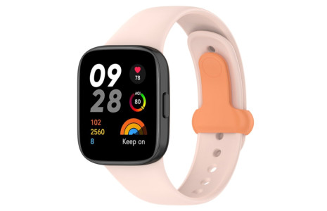 Newface Xiaomi Redmi Watch 3 Origin Silikon Kordon - Pudra