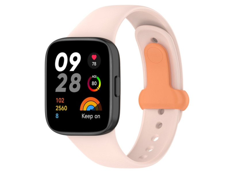 Newface Xiaomi Redmi Watch 3 Origin Silikon Kordon - Pudra