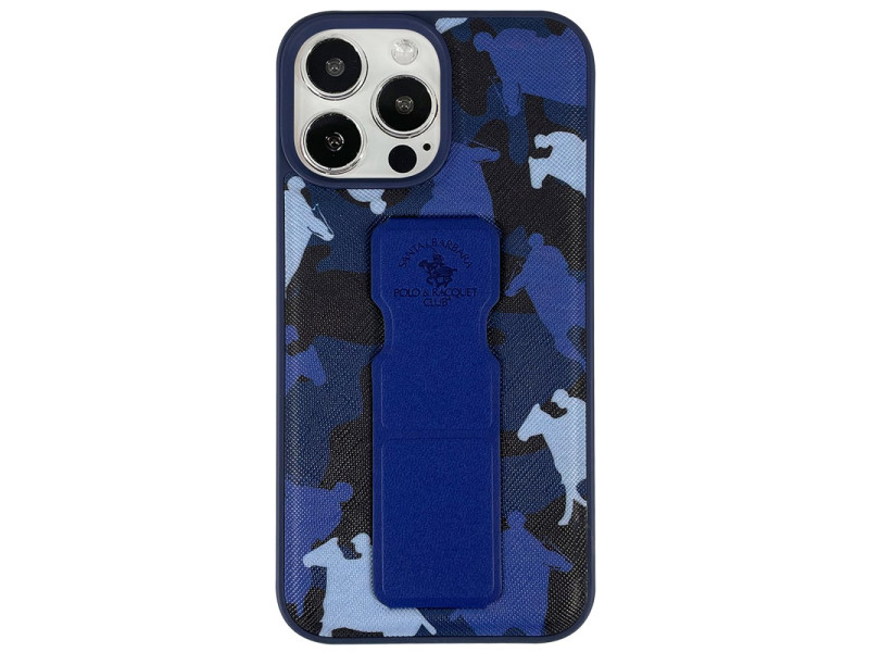 Santa Barbara Polo Racquet Club iPhone 13 Pro Max Enos Standlı Kapak - Lacivert